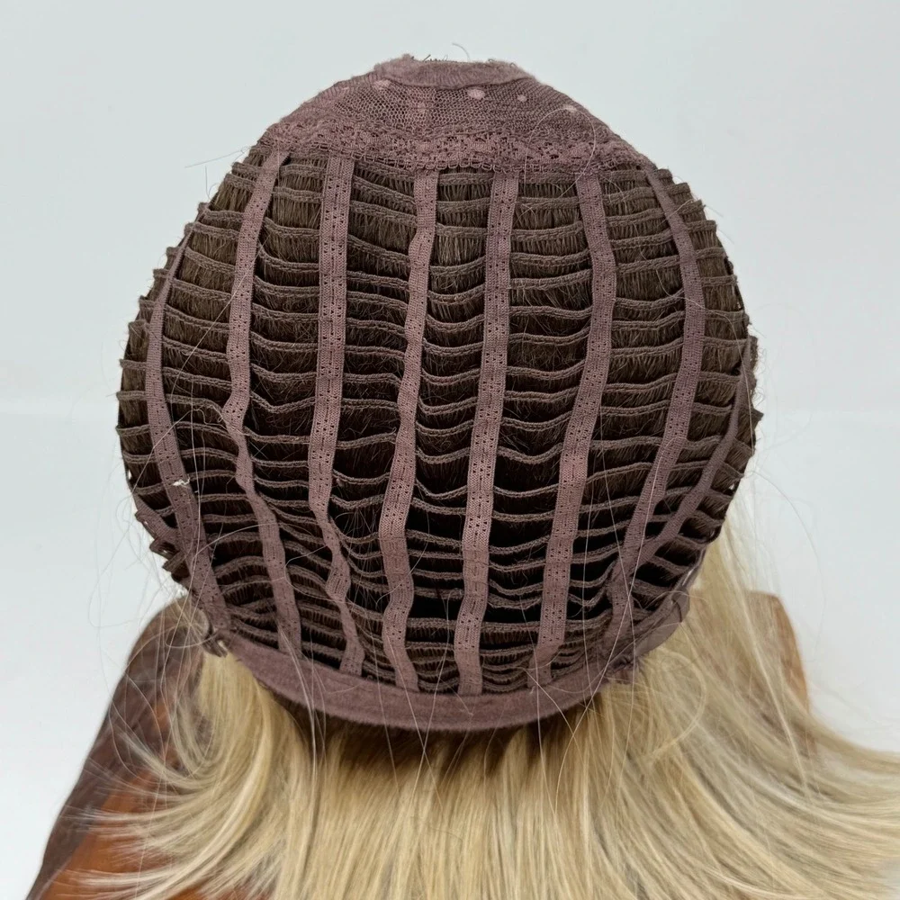 Wigs for Every Woman Wig & Wig Care Naples Blonde Ombre Dark Roots with Bangs